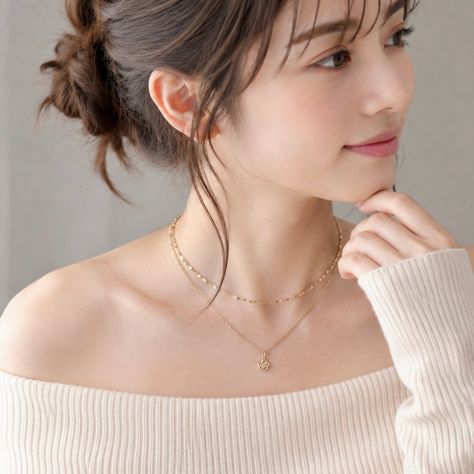 18K リップチェーン ネックレス